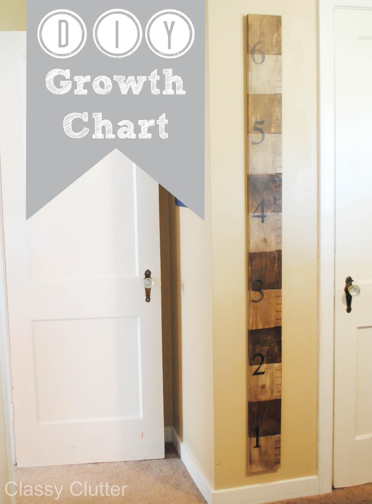 DIY Wooden Growth Chart Tutorial Classy Clutter