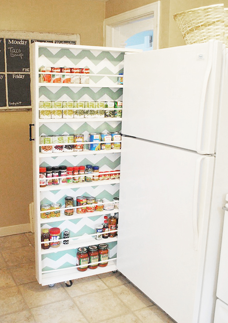 Hidden Fridge Gap Slide-Out Pantry : 4 Steps (with Pictures) - Instructables