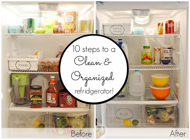 10 steps to a clean and organized fridge 